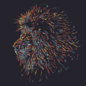 皇冠狮子简笔画