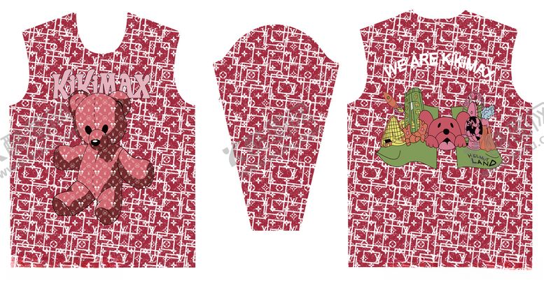 编号：34222909271359449693【酷图网】源文件下载-大牌复古数码印花男装女装