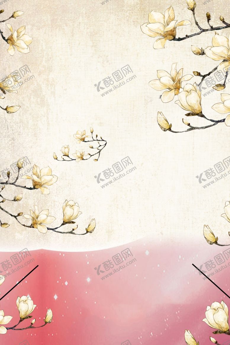 编号：54971010042140273918【酷图网】源文件下载-花树背景