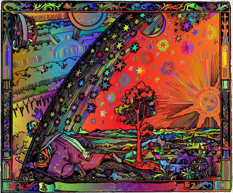 编号：12966809091042181701【酷图网】源文件下载-奇幻色彩的梦幻风景画面