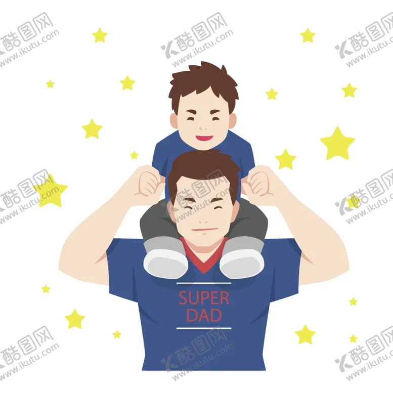 编号：57539507011839317533【酷图网】源文件下载-父亲节插画