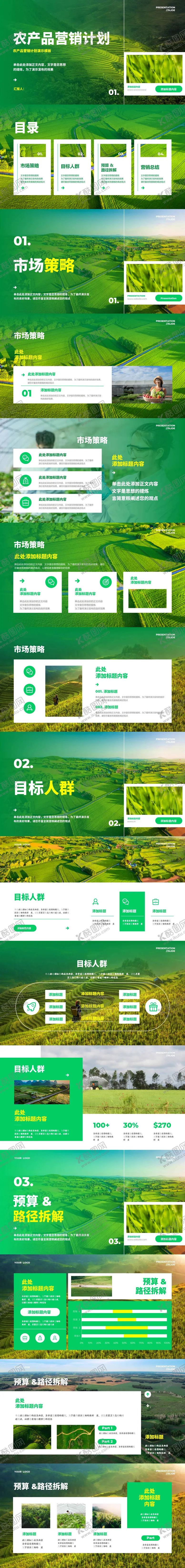 编号：50606106241625197606【酷图网】源文件下载-绿色农产品商务ppt