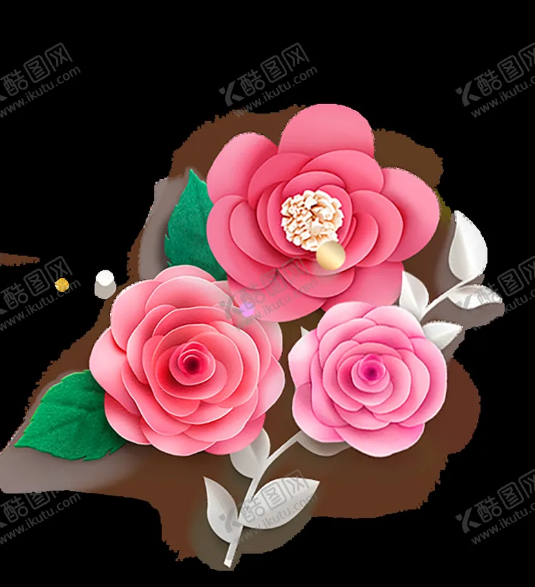 编号：16816610242226384469【酷图网】源文件下载-剪纸花 