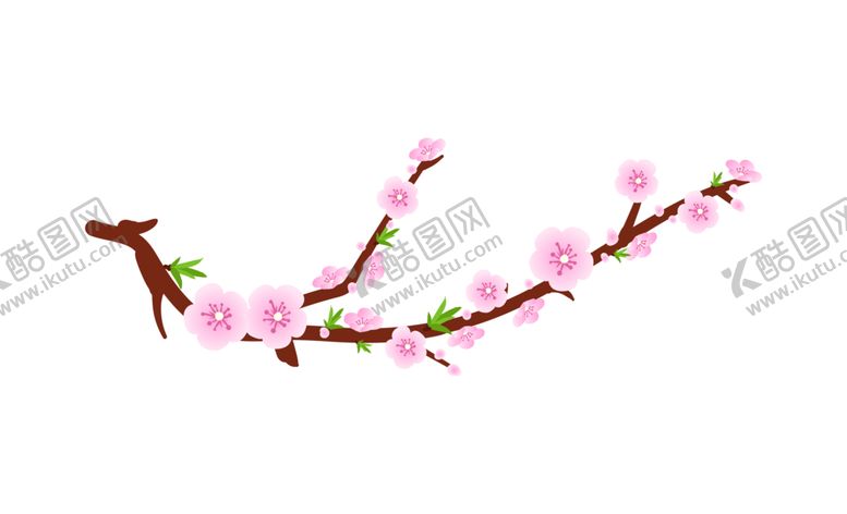 编号：17559802030216399243【酷图网】源文件下载-手绘桃花