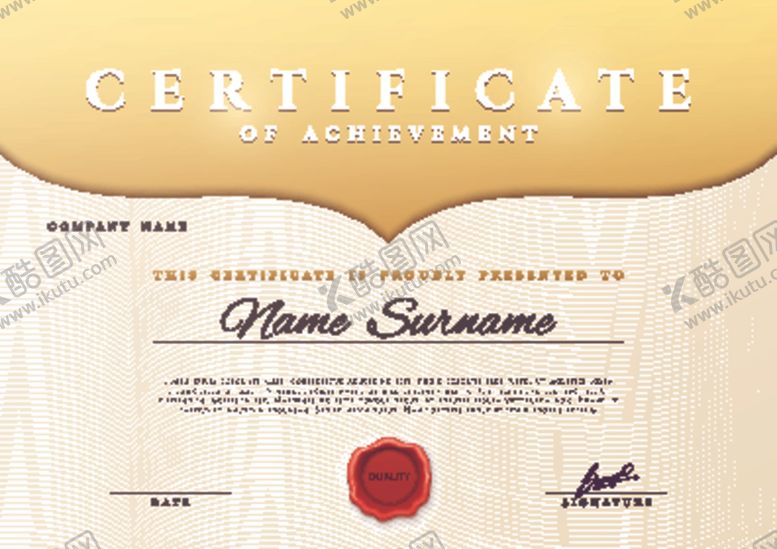 编号：51479210292153176571【酷图网】源文件下载-荣誉证书