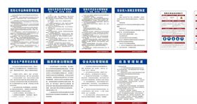 危险化学品及机械安全制度上墙牌