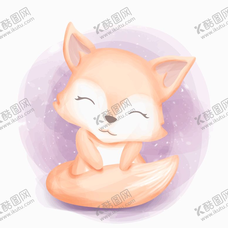 编号：66140207031826282319【酷图网】源文件下载-水彩动物