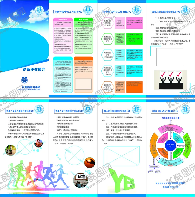 编号：29502710162043104738【酷图网】源文件下载-戒毒所诊断评估四折页