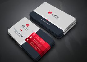 简约名片装修创意房产高档