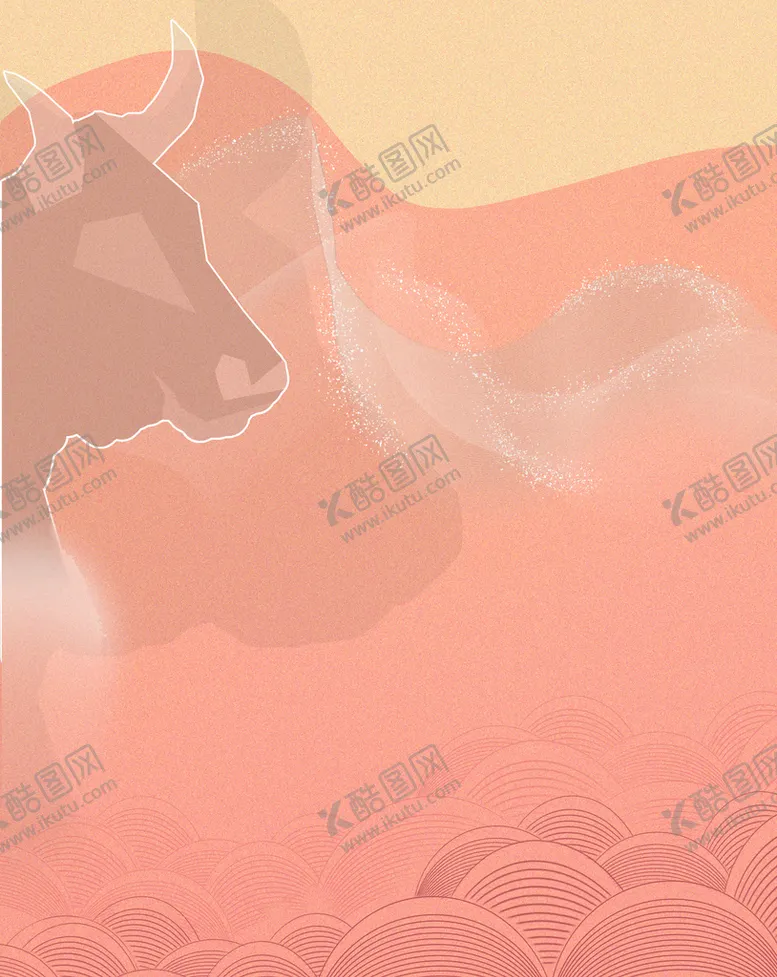 编号：07639209181109243658【酷图网】源文件下载-牛头背景