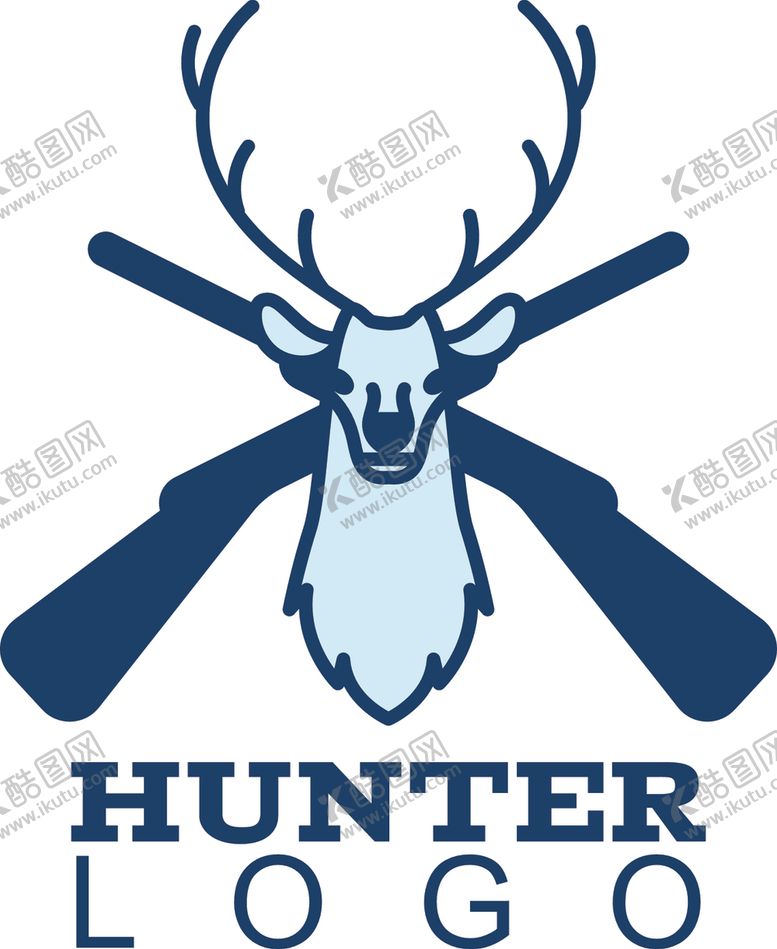 编号：20531809191326342142【酷图网】源文件下载-鹿头标志