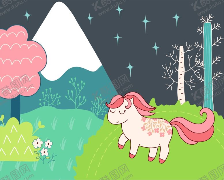 编号：10568509200300286444【酷图网】源文件下载-小清新户外风景插画