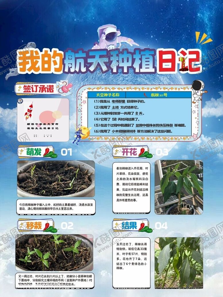 编号：76402304161810453514【酷图网】源文件下载-种植日记海报