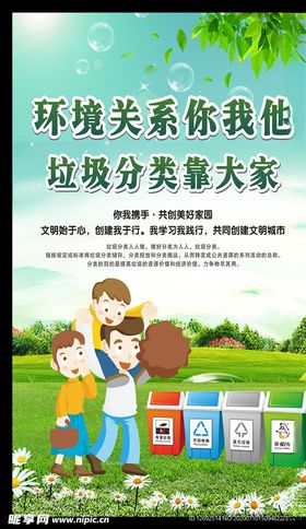 环境关系你我他垃圾分类靠大家