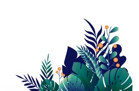 扁平插画风植物素材矢量素材
