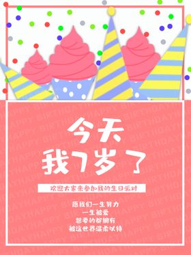 精美生日派对海报