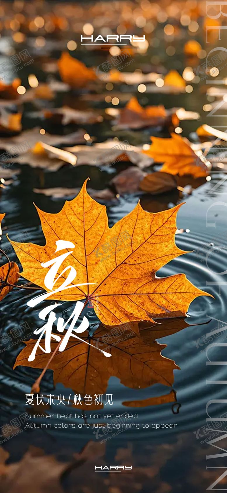 编号：70222508242223562385【酷图网】源文件下载-立秋节气海报
