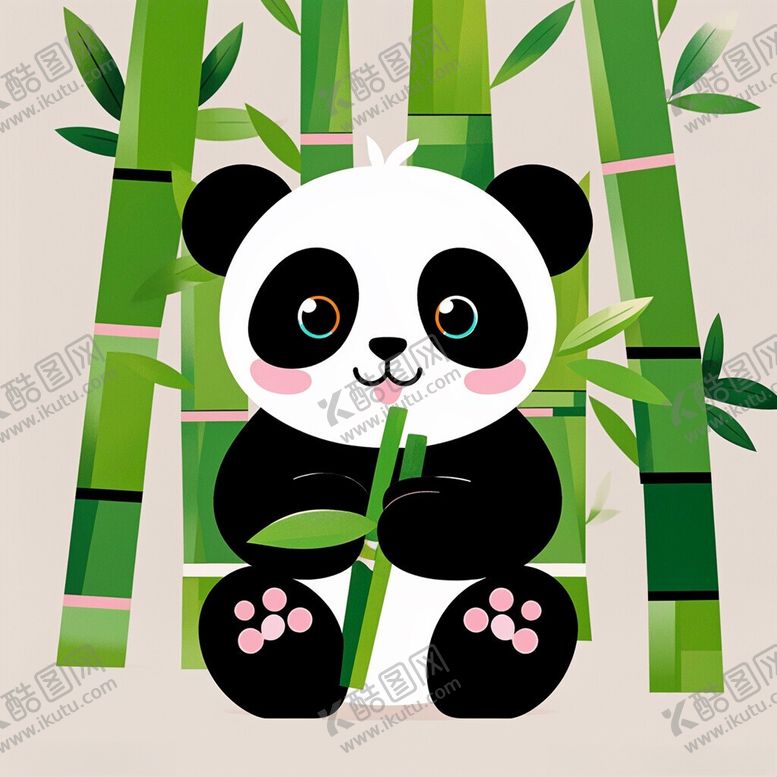 编号：28892802181932351176【酷图网】源文件下载-可爱卡通熊猫