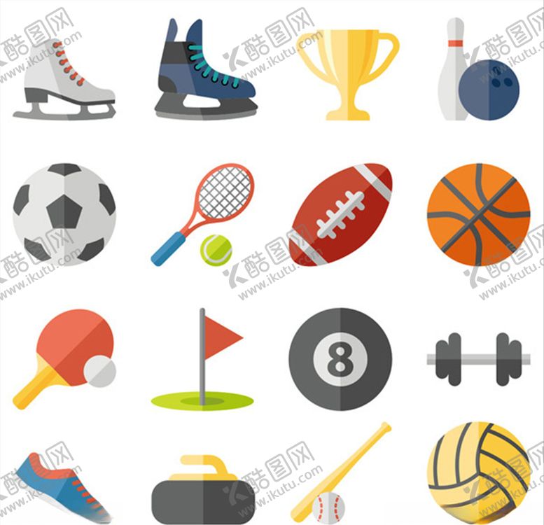 编号：97471909280309264513【酷图网】源文件下载-矢量体育用品素材