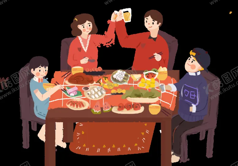 编号：90853810261114059929【酷图网】源文件下载-新年卡通画