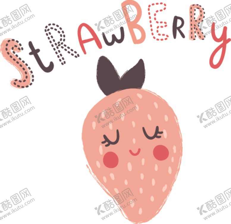 编号：93445910062038355149【酷图网】源文件下载-草莓卡通水果矢量大牌