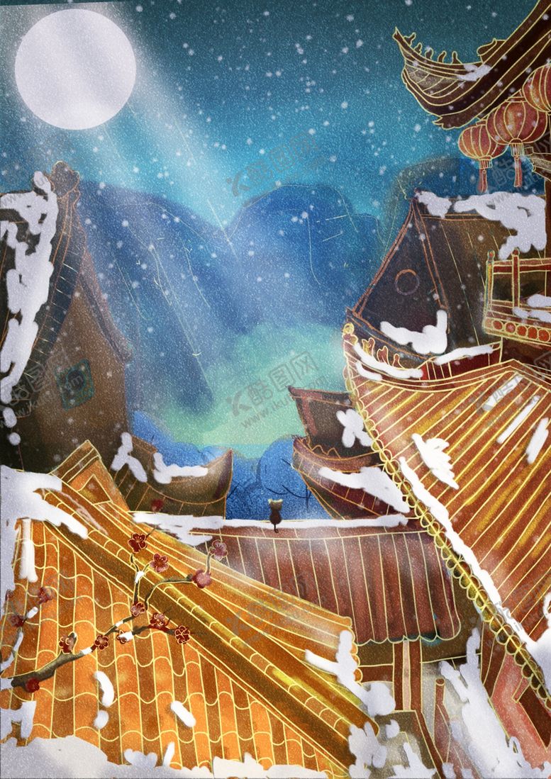 编号：80776510300320339461【酷图网】源文件下载-立冬插画