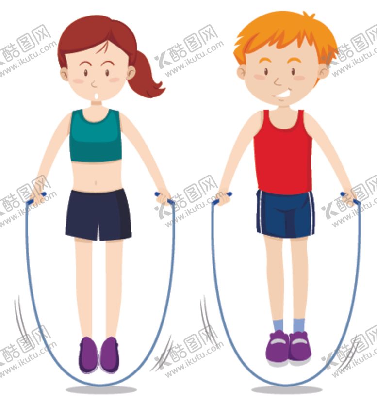 编号：61820710060851386312【酷图网】源文件下载-卡通跳绳儿童