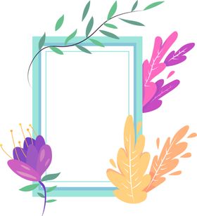 花朵标签免抠图