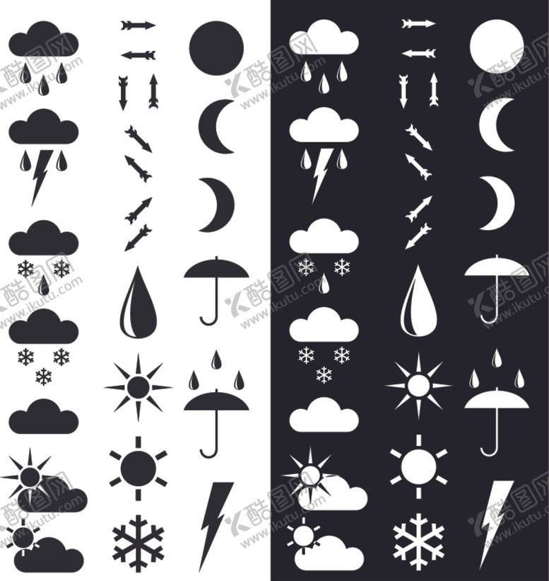 编号：27627109192134317862【酷图网】源文件下载-天气符号