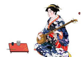 浮世绘海浪素材日式元素