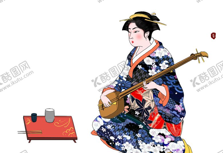 编号：57074407121342269580【酷图网】源文件下载-日式浮世绘传统插画海报素材