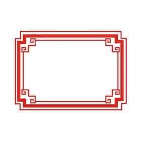 中国风花纹花边边框素材