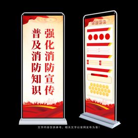 消防展架人人有责119