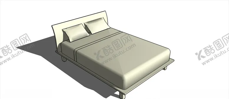 编号：19581109270948505260【酷图网】源文件下载-SU床模型