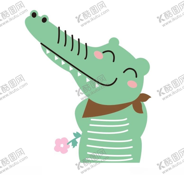 编号：11660204260742171533【酷图网】源文件下载-卡通鳄鱼