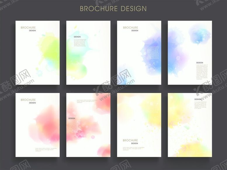 编号：10391411171328212669【酷图网】源文件下载-多彩水彩背景设计模板