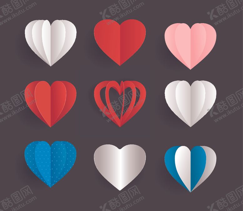 编号：57652810012209408139【酷图网】源文件下载-剪纸心