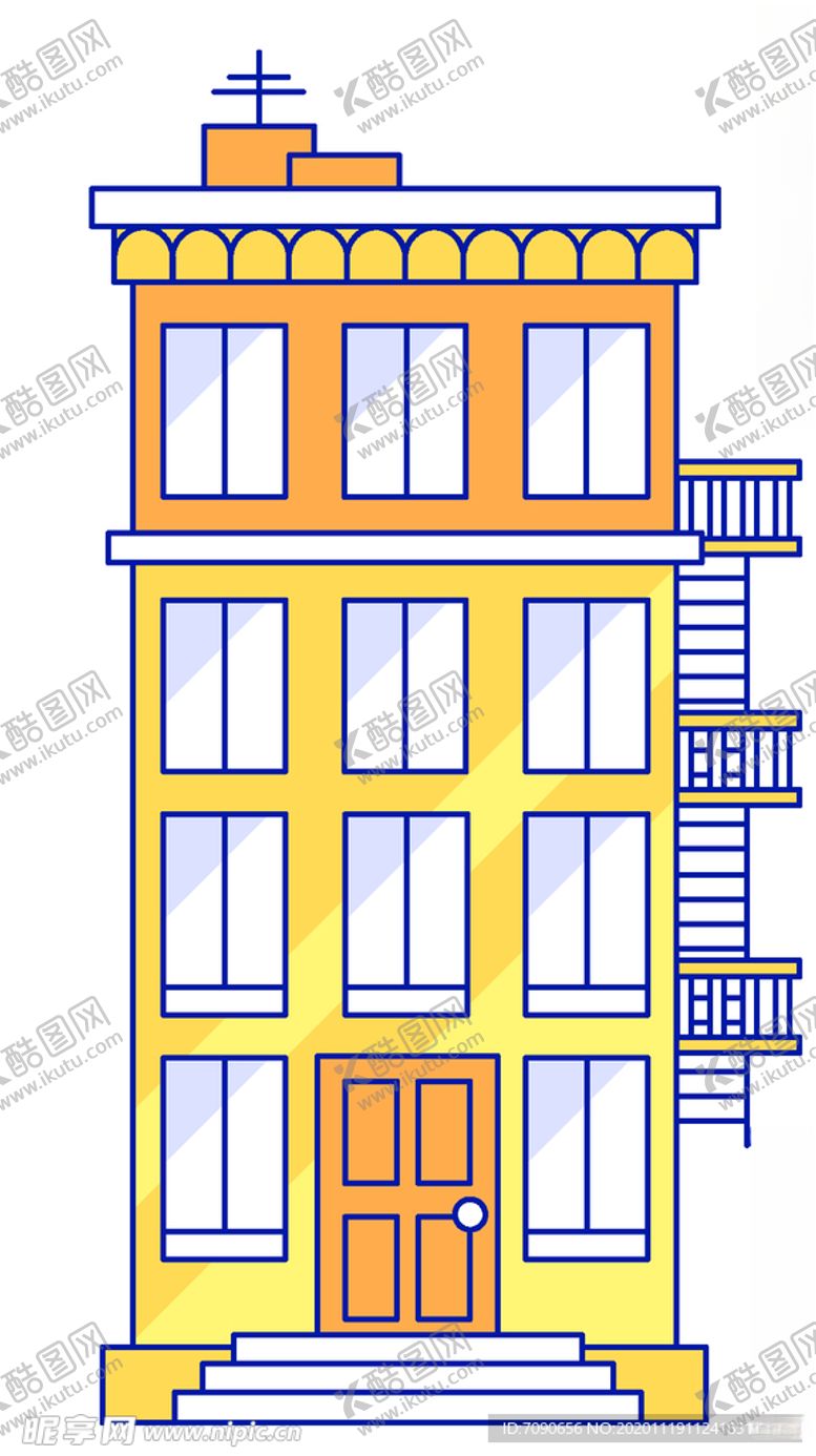 编号：96735111010940303317【酷图网】源文件下载-手绘时尚建筑