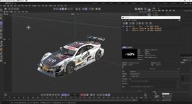 四驱车c4d模型