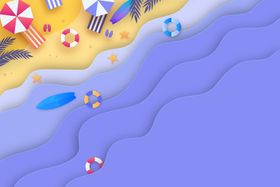 海滩顶视图风景背景沙俯瞰沙报背景边