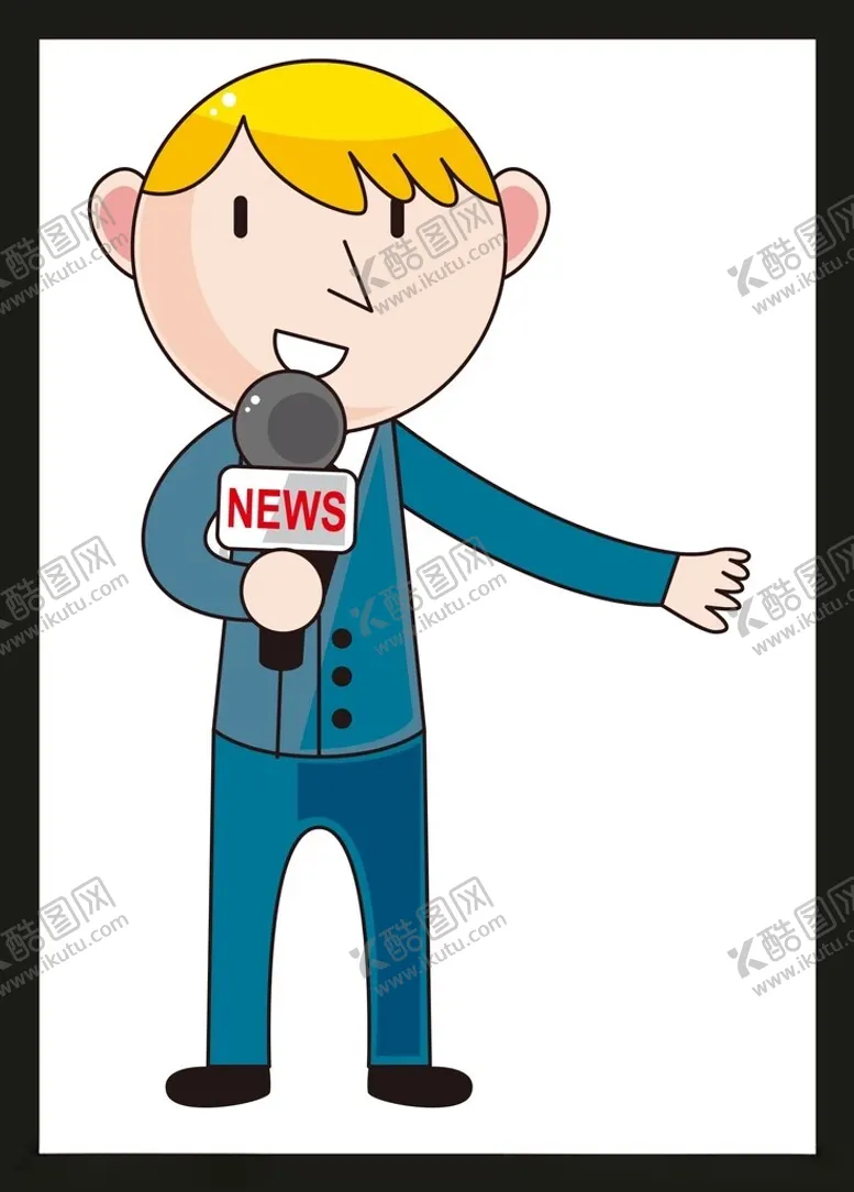 编号：56936302222319284172【酷图网】源文件下载-手绘电台主持