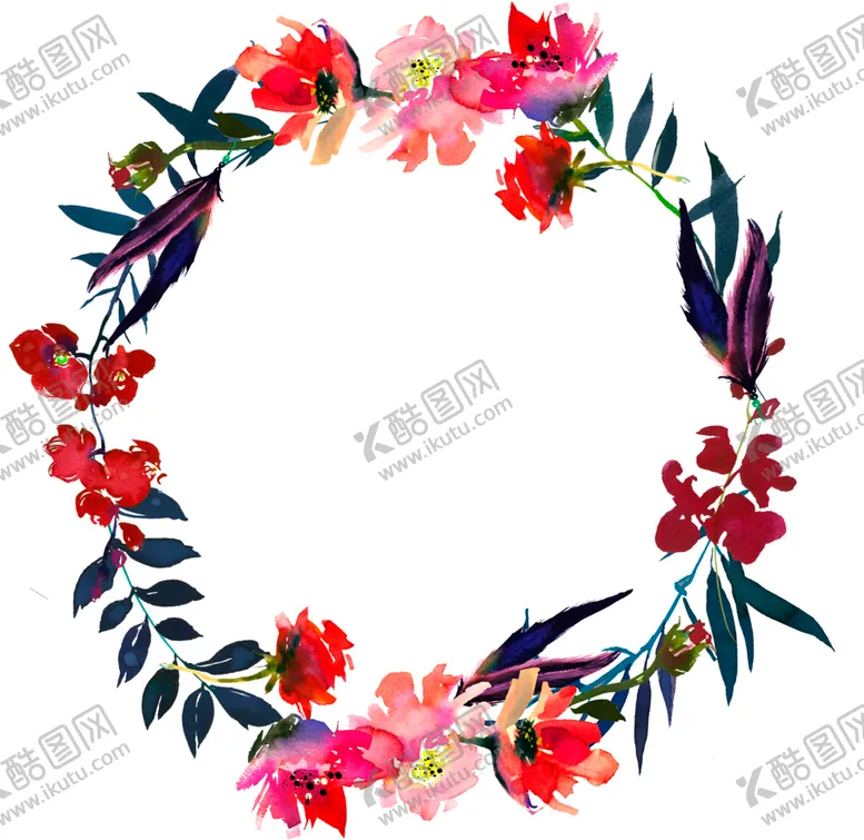 编号：62396202102032201455【酷图网】源文件下载-水彩花