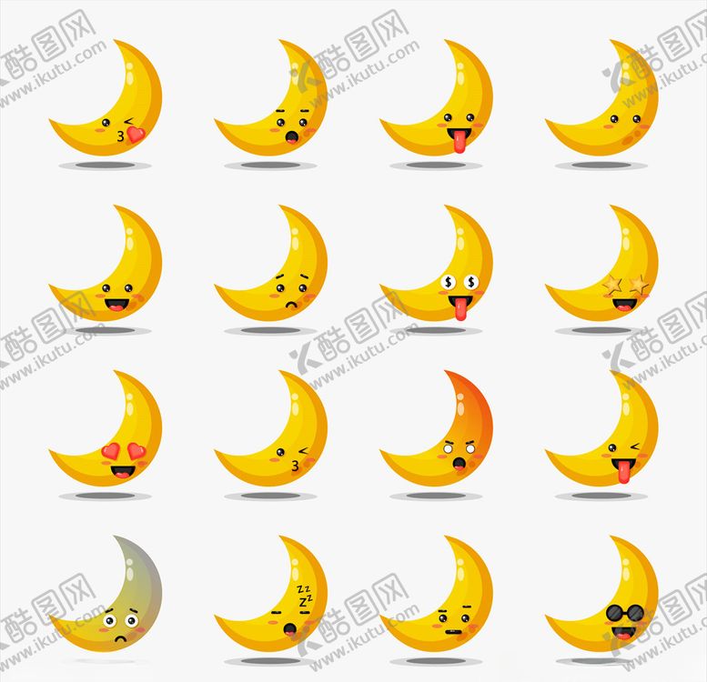 编号：29702505121912435758【酷图网】源文件下载-卡通月亮