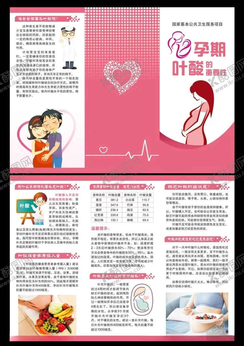 编号：26337002051124175505【酷图网】源文件下载-孕期叶酸的重要性