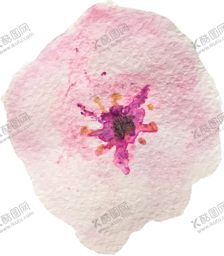 编号：60706503151835165345【酷图网】源文件下载-手绘水彩花卉花型花瓣