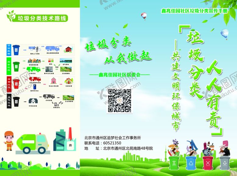 编号：42025706261209512558【酷图网】源文件下载-垃圾分类折页