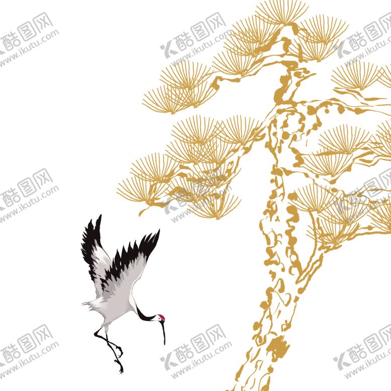 编号：12974307060315365801【酷图网】源文件下载-仙鹤