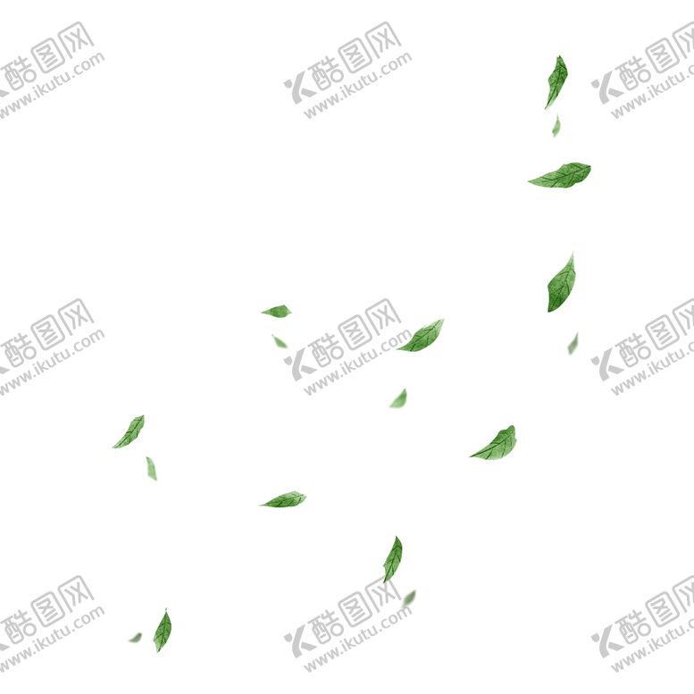 编号：07456109220120498136【酷图网】源文件下载-绿色的绿叶手绘插画