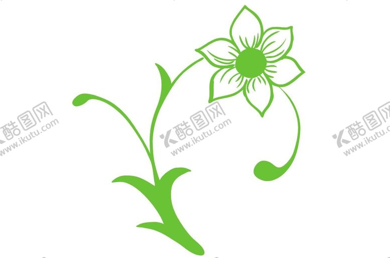编号：14224510171544384351【酷图网】源文件下载-绿色小花