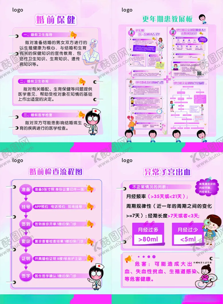 编号：67534102070553014153【酷图网】源文件下载-婚前保健检查流程图海报